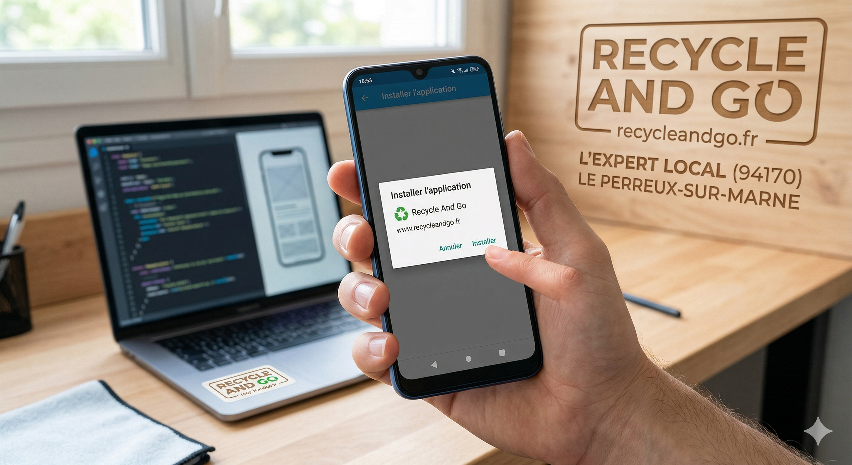 Installez notre Web App Android depuis Google Chrome en Un Clic